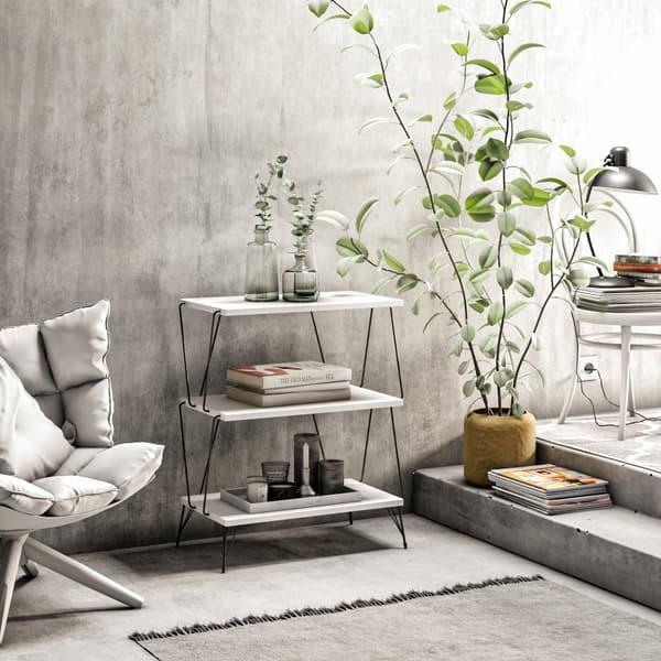 Chic Home Raine sivupöytä 48x31xK75 cm, valkoinen