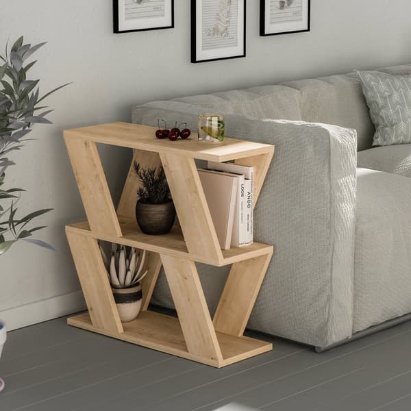 Chic Home Reino sivupöytä 60x22xK57 cm, vaaleanruskea