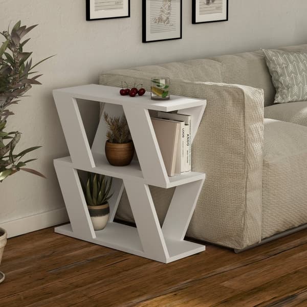 Chic Home Reino sivupöytä 60x22xK57 cm, valkoinen
