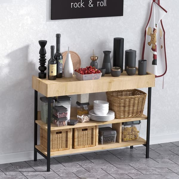 Chic Home Nelli sivupöytä 103x35xK82 cm, beige/musta