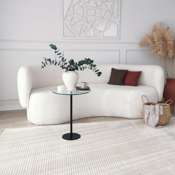 Chic Home Soili sivupöytä H40xK50 cm, musta/kirkas