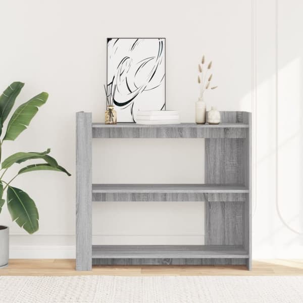 vidaXL Konsollbord grå sonoma 100x35x90 cm konstruert tre