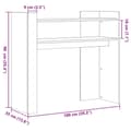 Miniatyrbild 9 av 10: vidaXL Konsolbord betonggrå 100x35x90 cm konstruerat trä