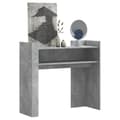 Miniatyrbild 2 av 10: vidaXL Konsolbord betonggrå 100x35x90 cm konstruerat trä
