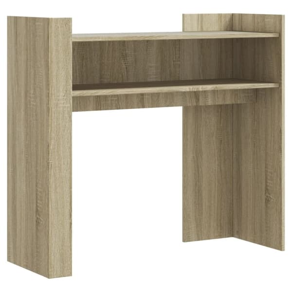 vidaXL Konsollbord sonoma eik 100x35x90 cm konstruert tre