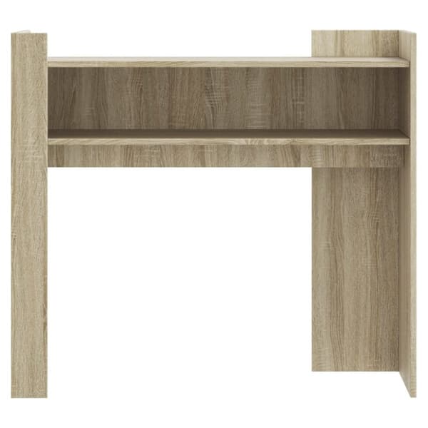 vidaXL Konsollbord sonoma eik 100x35x90 cm konstruert tre