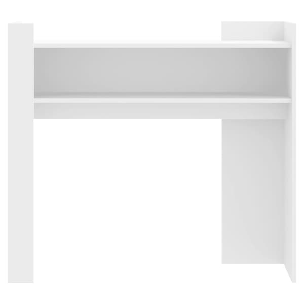 vidaXL Avlastningsbord vit 100x35x90 cm konstruerat trä