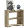 Miniatyrbillede 2 af 10: vidaXL konsolbord 100x35x90 cm konstrueret træ sonoma-eg