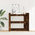Miniatyrbild 4 av 10: vidaXL Konsolbord rökfärgad ek 100x35x90 cm konstruerat trä
