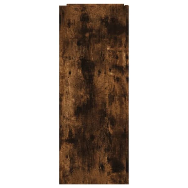 vidaXL Konsolbord rökfärgad ek 100x35x90 cm konstruerat trä