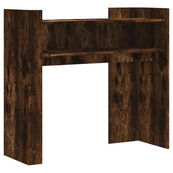 vidaXL konsolbord 100x35x90 cm konstrueret træ røget egetræsfarve