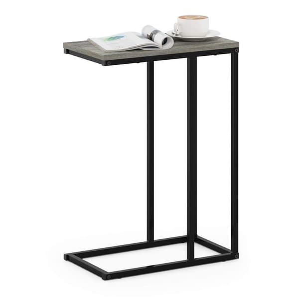 Furinno - FM19123GYW - Camnus Modern Living Sidobord för soffa, French Oak Grey, One Size