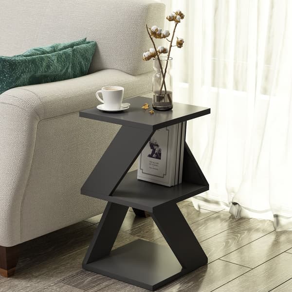 Chic Home Reino sivupöytä 30xK50 cm, tummanharmaa