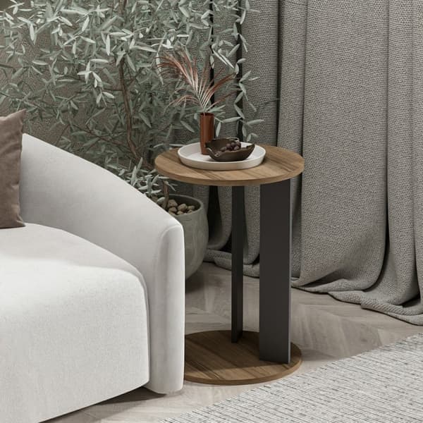 Chic Home Tahvo sivupöytä 34xK64 cm, ruskea/harmaa