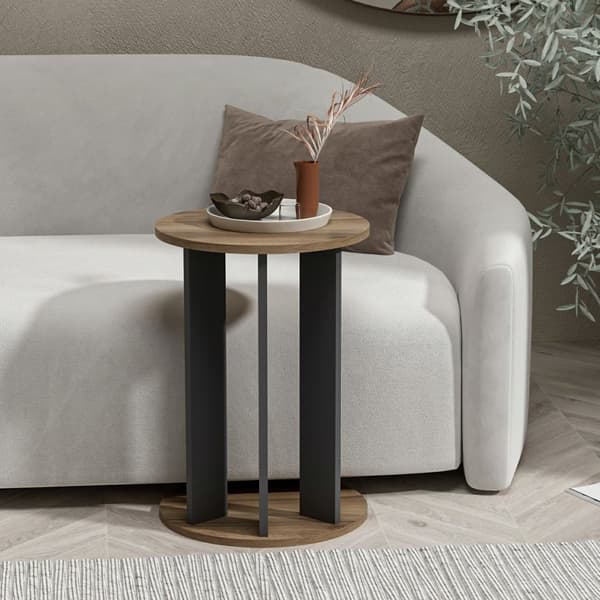 Chic Home Tahvo sivupöytä 34xK64 cm, ruskea/harmaa