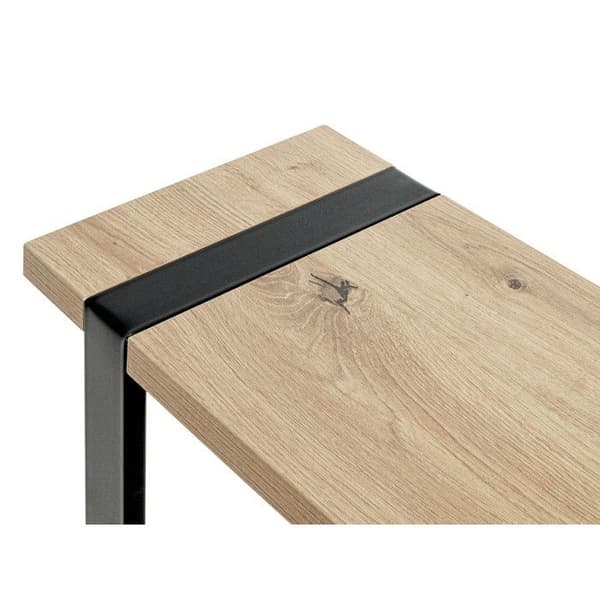 "Miranda" Sidobord 64cm Ek & Svart