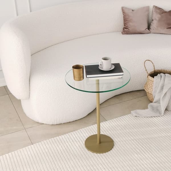 Chic Home Soili sivupöytä H40xK50 cm, kulta/kirkas