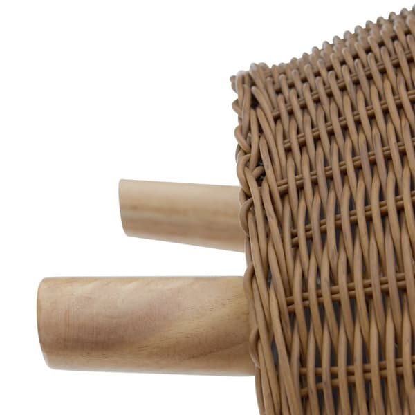 Polyrattan sofabord Tivoli med kæledyrsseng, 75 kg belastbar - natur