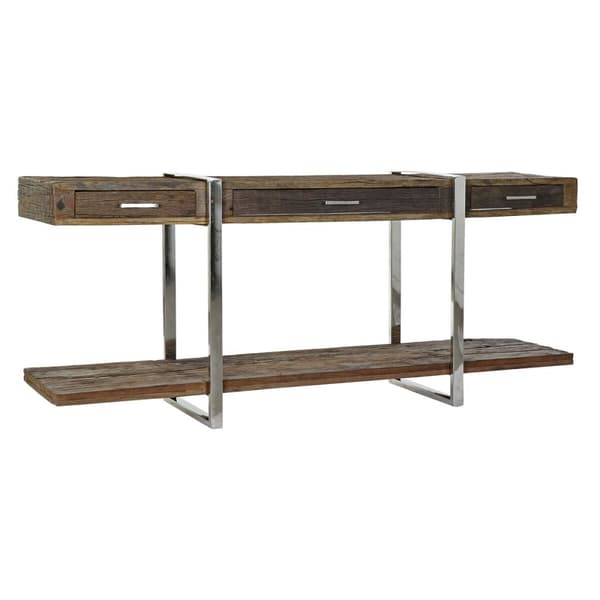 Mottagare DKD Home Decor Brun Silvrig 180 x 44 x 75 cm