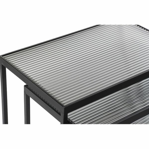 Set om 3 bord DKD Home Decor Svart 58 x 36,5 x 53,5 cm