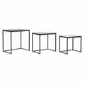 Miniatyrbild 1 av 4: Set om 3 bord DKD Home Decor Svart 58 x 36,5 x 53,5 cm