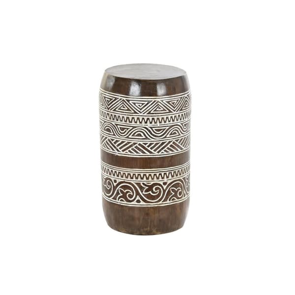 Sidobord DKD Home Decor Vit Naturell 28 x 28 x 50 cm 29 x 29 x 50 cm