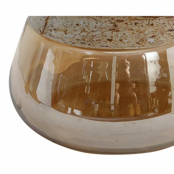 Sidobord DKD Home Decor Glas Dvobarvna Järn 50 x 50 x 49 cm