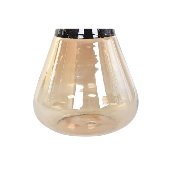 Sidobord DKD Home Decor Dvobarvna Glas Järn 60 x 60 x 57 cm