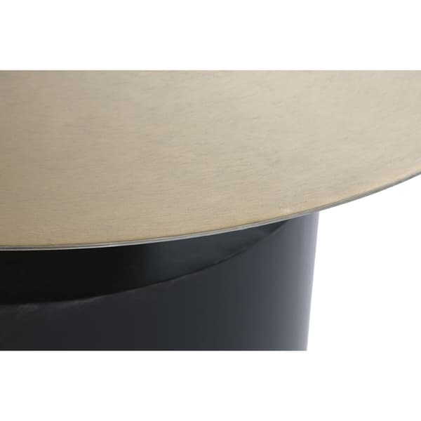Sidobord DKD Home Decor 76 x 76 x 46 cm Svart Gyllene Järn