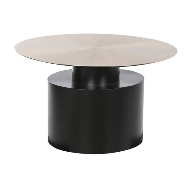 Sidobord DKD Home Decor 76 x 76 x 46 cm Svart Gyllene Järn