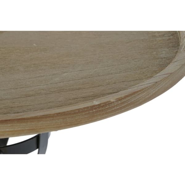 Sidobord DKD Home Decor Gran Svart Metall 60 x 60 x 63,5 cm