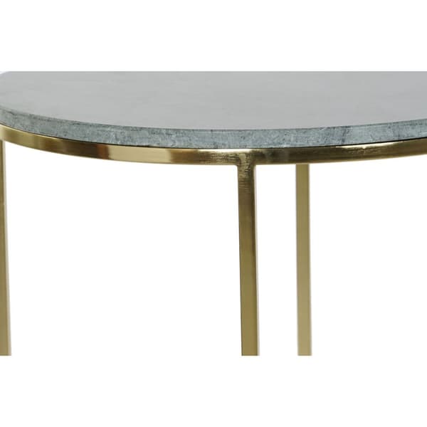 2-bordsset DKD Home Decor Grön Gyllene 46 x 46 x 58 cm