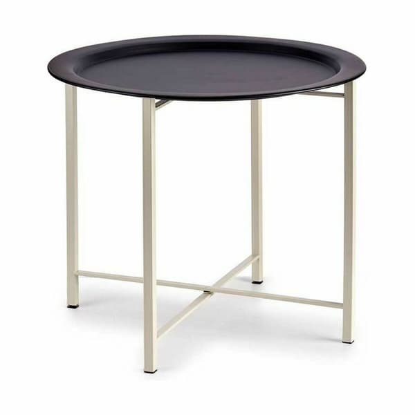 Sidobord Vit Svart Metall 52 x 44 x 52 cm (4 antal)