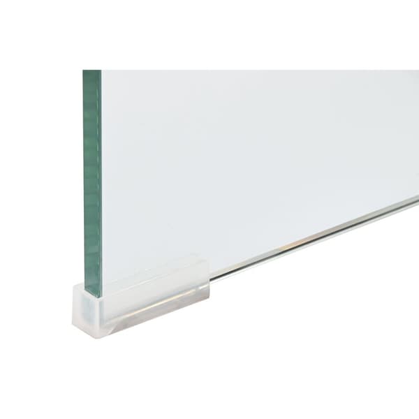 Konsol DKD Home Decor Transparent Ljusbrun Glas Trä MDF 120 x 35 x 80 cm