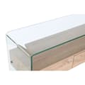 Miniatyrbild 10 av 10: Konsol DKD Home Decor Transparent Ljusbrun Glas Trä MDF 120 x 35 x 80 cm
