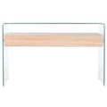 Miniatyrbild 2 av 10: Konsol DKD Home Decor Transparent Ljusbrun Glas Trä MDF 120 x 35 x 80 cm