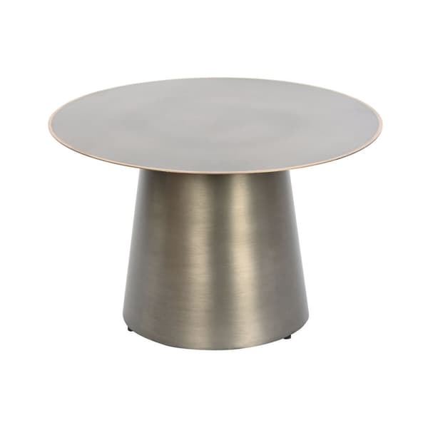 Sidobord DKD Home Decor Gyllene Mörkgrå Metall 60 x 60 x 37 cm