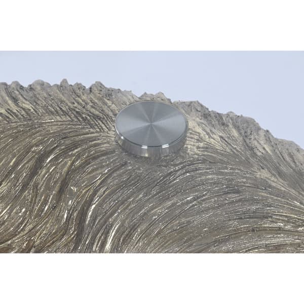 Sidobord Home ESPRIT Gyllene Harts Glas 60 x 60 x 62 cm