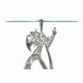 Miniatyrbillede 2 af 3: Sofabord DKD Home Decor Gennemsigtig Aluminium Krystal Sølvfarvet (46 x 46 x 72 cm)