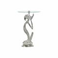 Miniatyrbillede 1 af 3: Sofabord DKD Home Decor Gennemsigtig Aluminium Krystal Sølvfarvet (46 x 46 x 72 cm)
