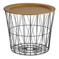 Miniatyrbillede 1 af 2: Sofabord Sort Gylden Metal 52 x 40 x 52 cm