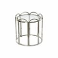 Miniatyrbillede 1 af 2: Sofabord DKD Home Decor Krystal Sølvfarvet Metal (55 x 55 x 55 cm)