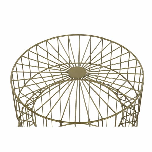 Lille serveringsbord DKD Home Decor Gylden 40,5 x 40,5 x 46 cm