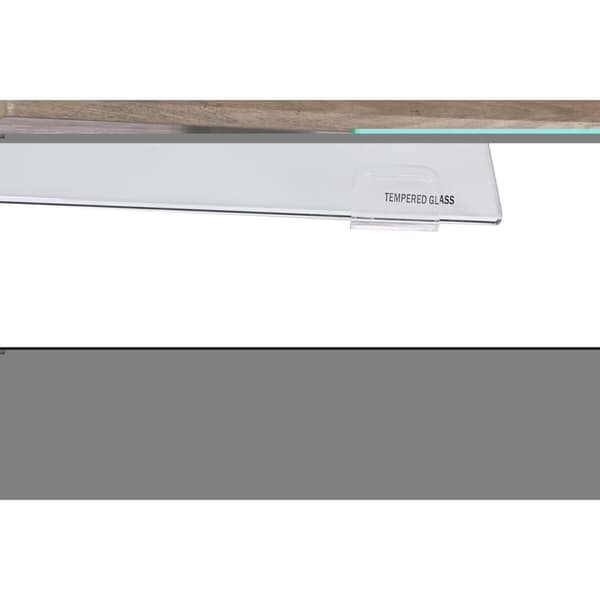 Hallbord DKD Home Decor Gennemsigtig Lysegrå 120 x 40 x 76 cm