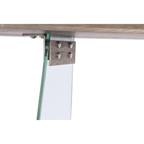 Hallbord DKD Home Decor Gennemsigtig Lysegrå 120 x 40 x 76 cm