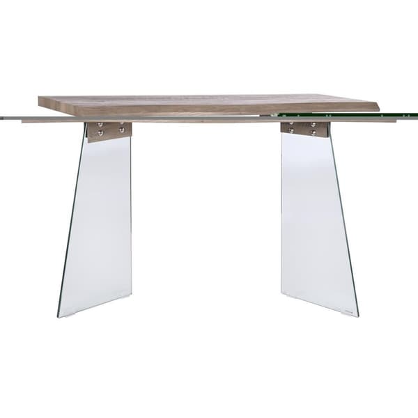 Hallbord DKD Home Decor Gennemsigtig Lysegrå 120 x 40 x 76 cm