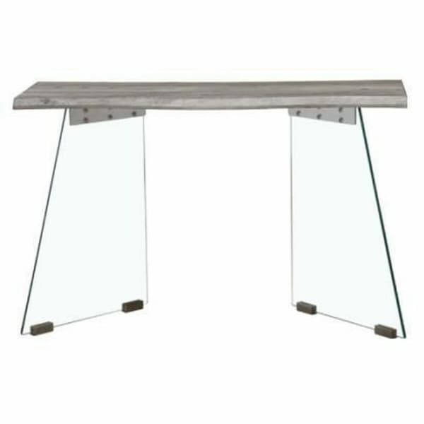 Hallbord DKD Home Decor Gennemsigtig Lysegrå 120 x 40 x 76 cm