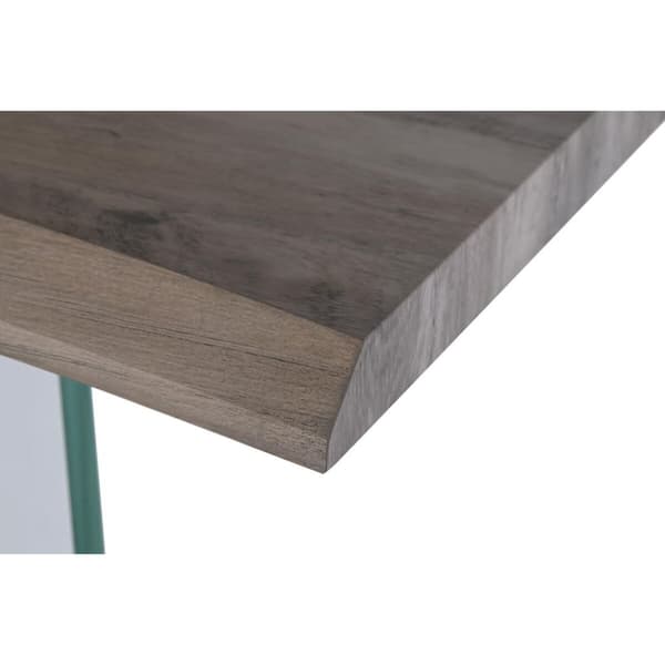 Hallbord DKD Home Decor Gennemsigtig Lysegrå 120 x 40 x 76 cm