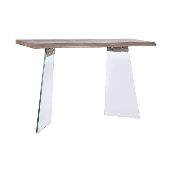 Hallbord DKD Home Decor Gennemsigtig Lysegrå 120 x 40 x 76 cm