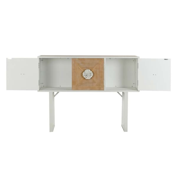 Hallbord DKD Home Decor Hvid 120 x 35 x 90 cm